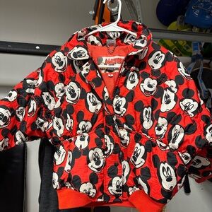 Disney Mickey Mouse Vintage Red Kids Jacket